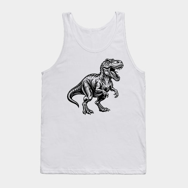 Dinosaurus T-Rex Tank Top by valentinahramov